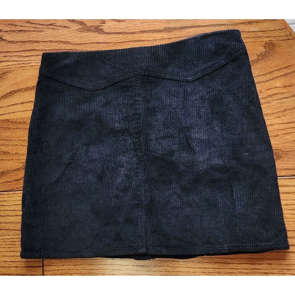 Anthropologie She & Sky Corduroy Snap Front A-Line Mini Skirt Women’s SZ L - Picture 9 of 10